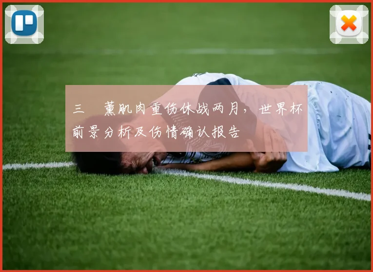 三笘薰肌肉重伤休战两月，世界杯前景分析及伤情确认报告